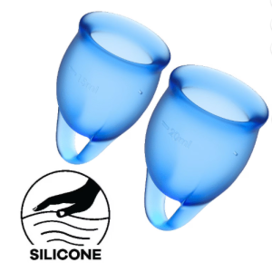 Satisfyer Feel Confident Menstrual Cup - Reusable Period Cup with Removal Ring