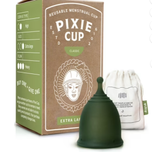 Pixie Menstrual Cup - No Metals or Toxins - 100% Medical-Grade Silicone