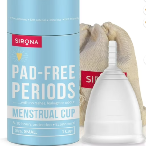 Sirona Reusable Menstrual Cup Small | Reusable Period Cup | Tampon and Pad Alternative